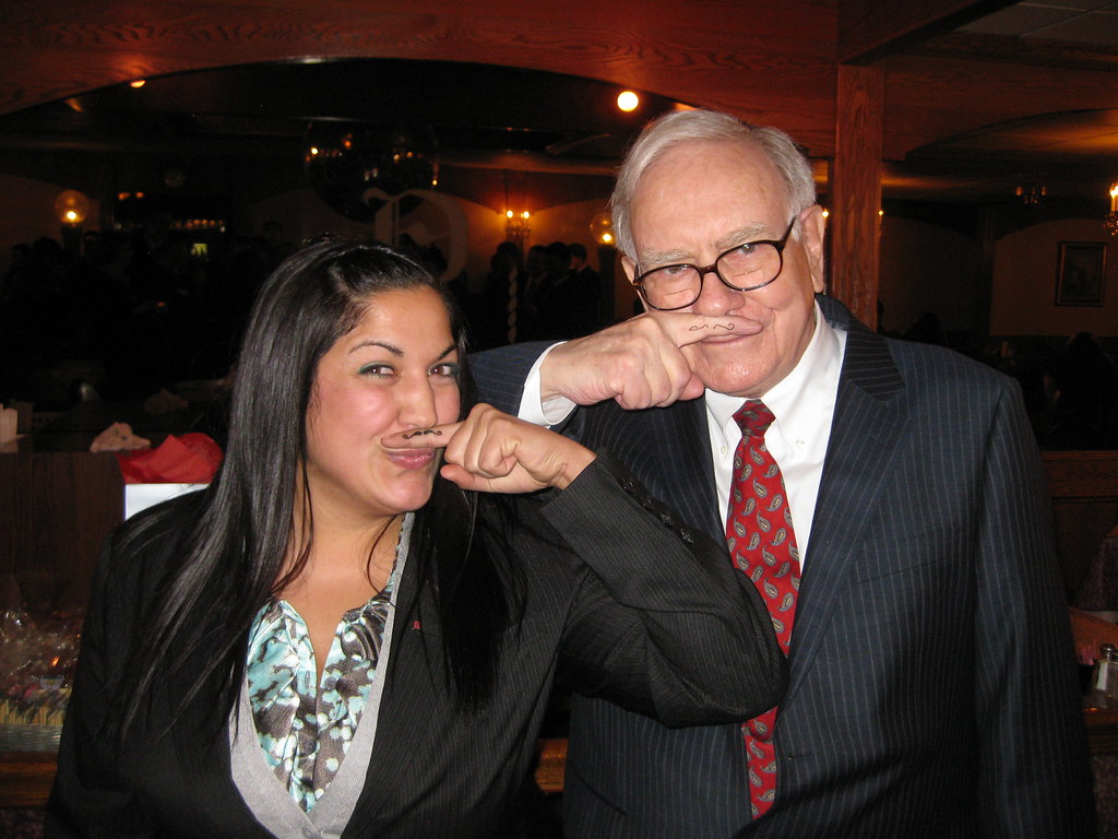 Warren Buffett with Fisher College of Business Student