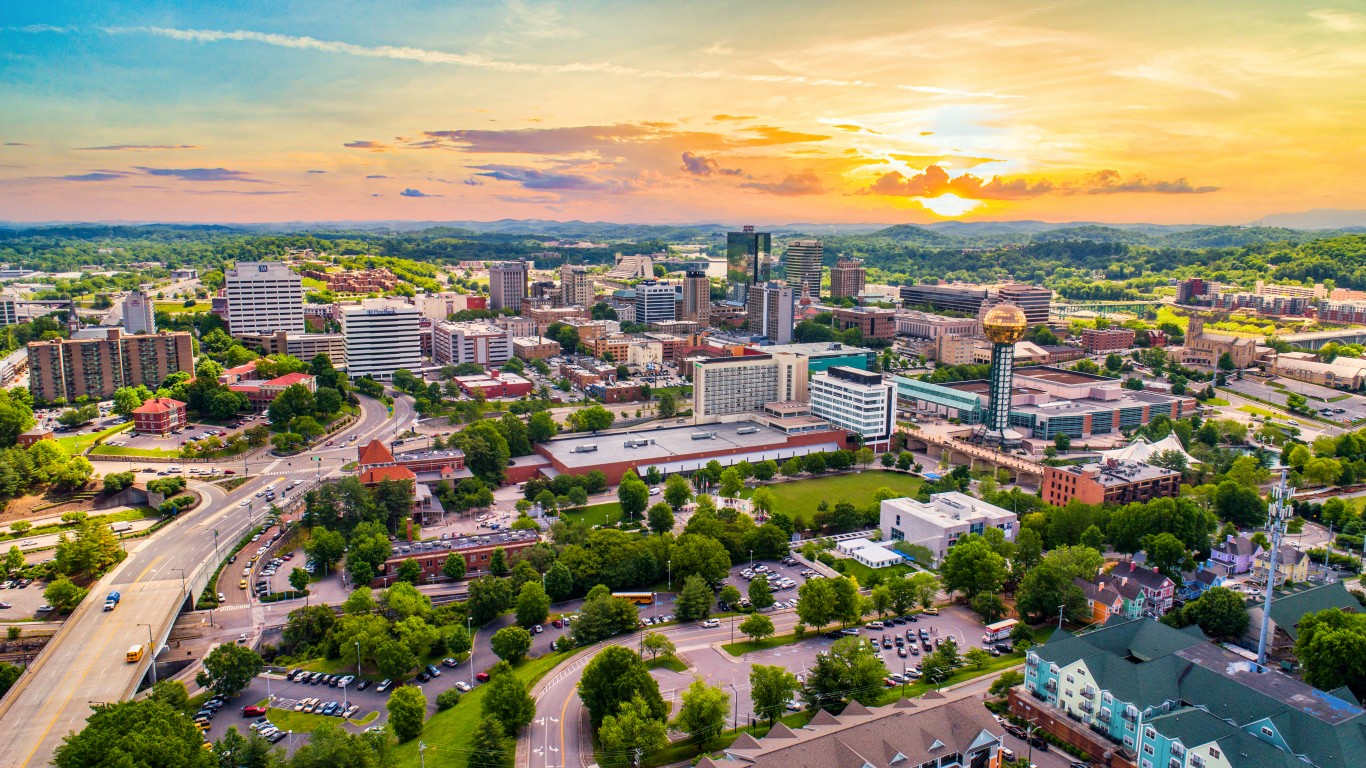 9. Knoxville, Tennessee