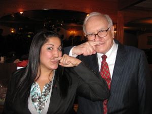 Warren Buffett with Fisher College of Business Student