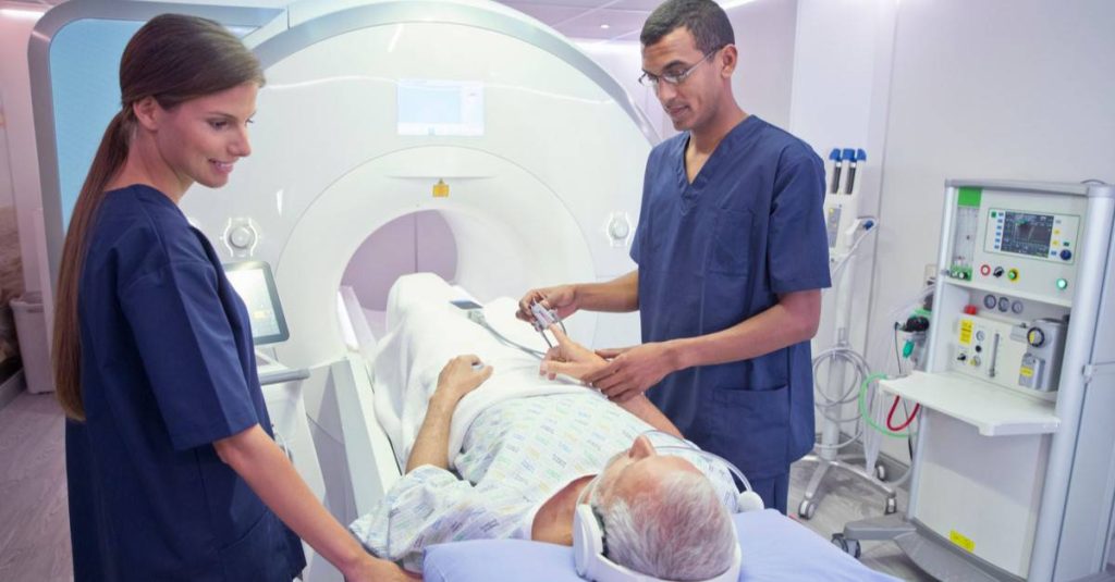 woman, technology, doctor, interior, hospital, machine, clinic, patient, occupation, radiology