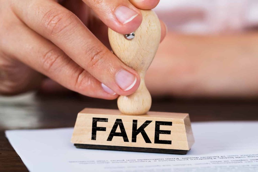 Fake Rubber Stamp