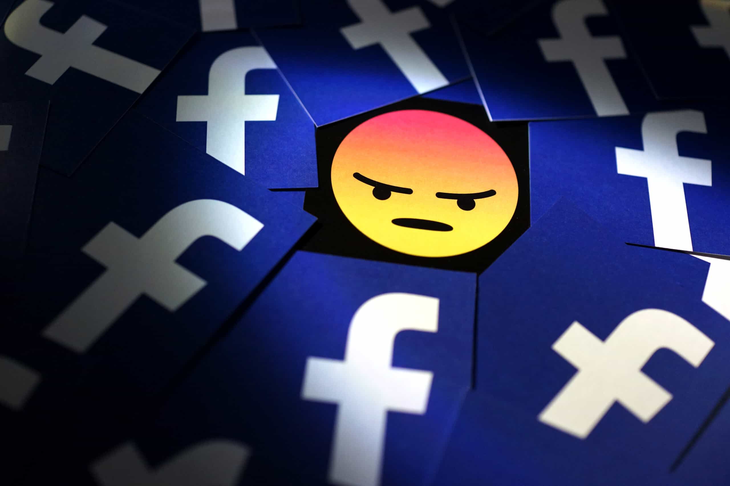 A Facebook account screen representing the Cambridge Analytica privacy scandal.