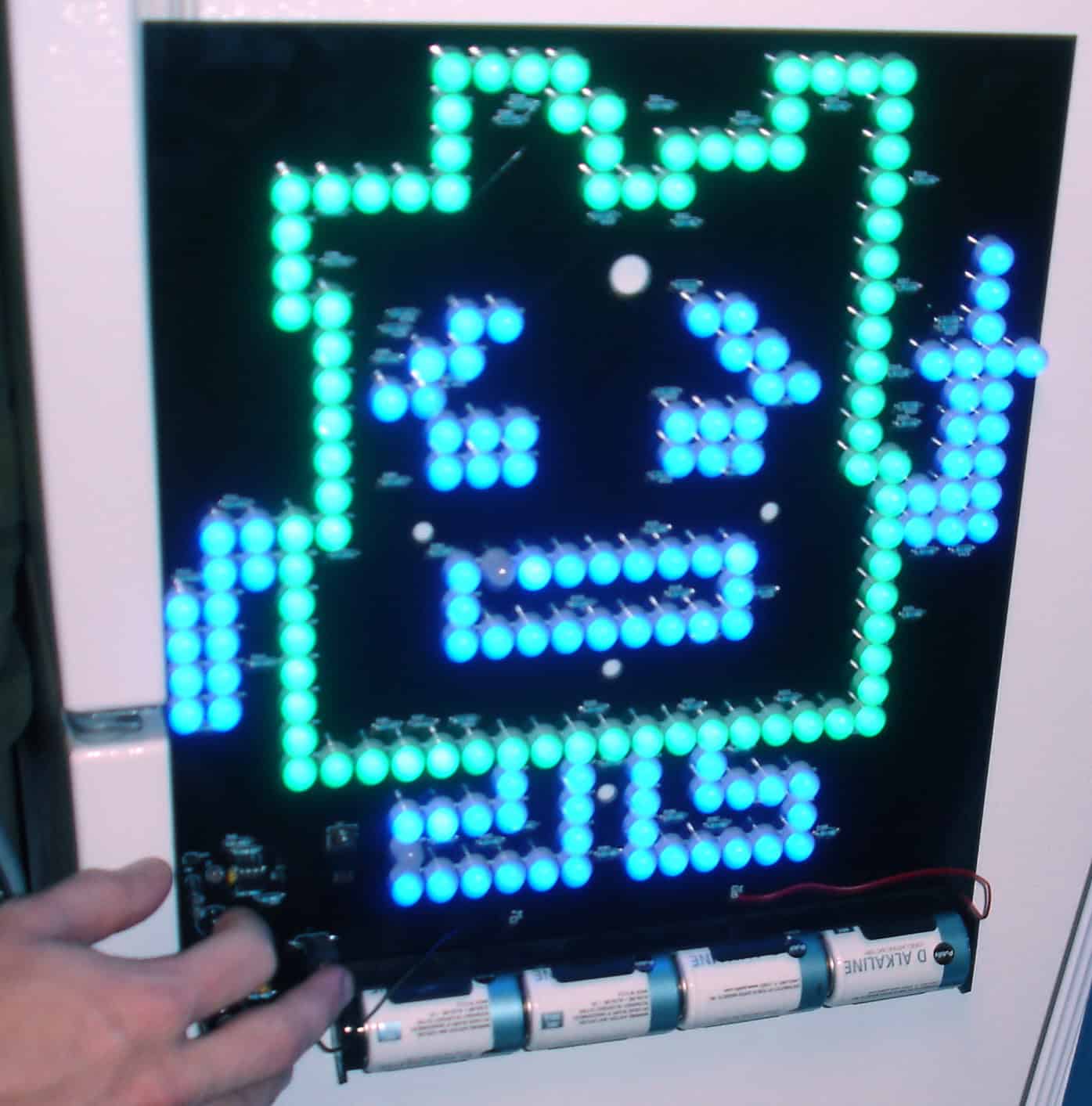 A Mooninite LED display used in the Aqua Teen Hunger Force marketing campaign.