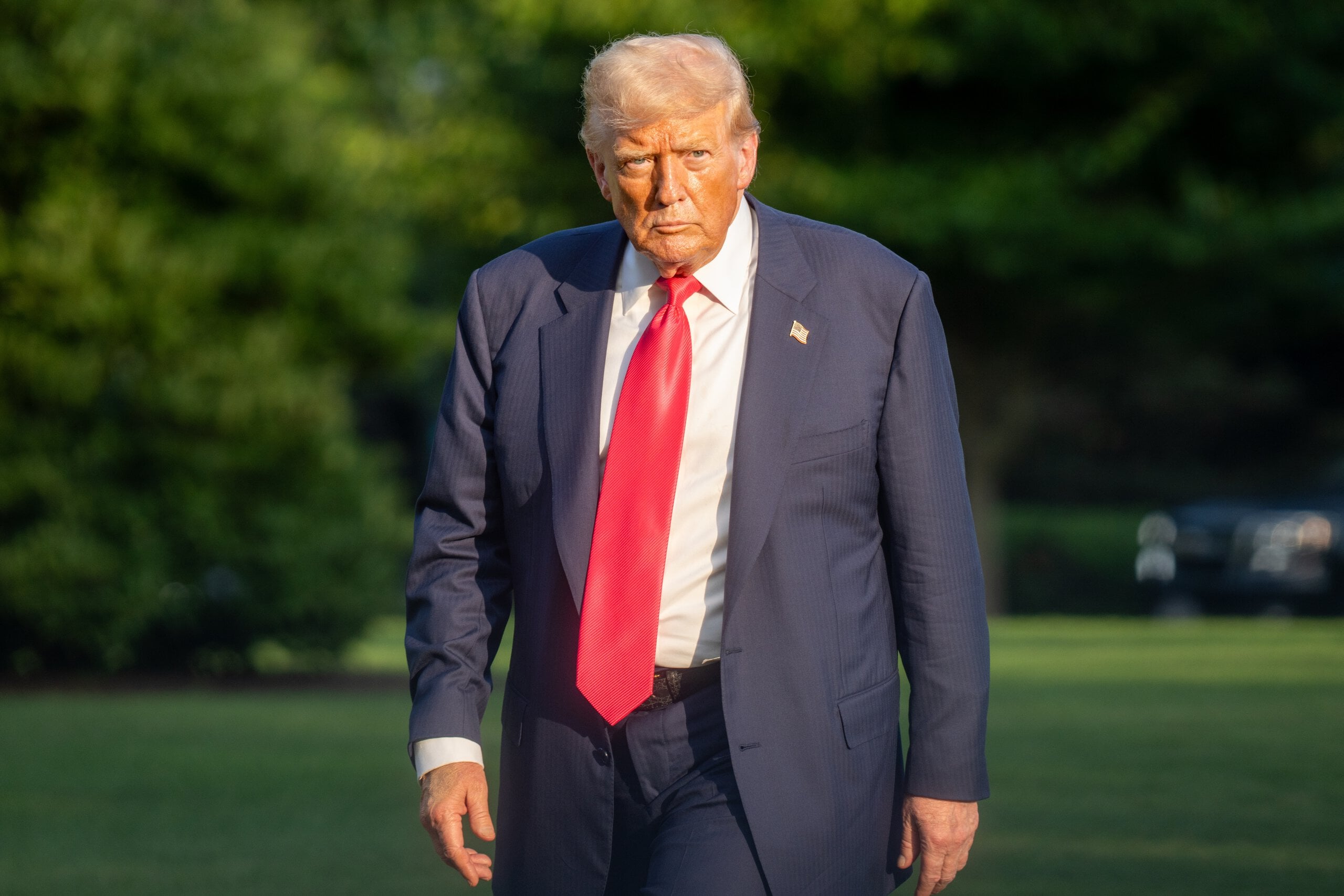 President Trump returns to the White House